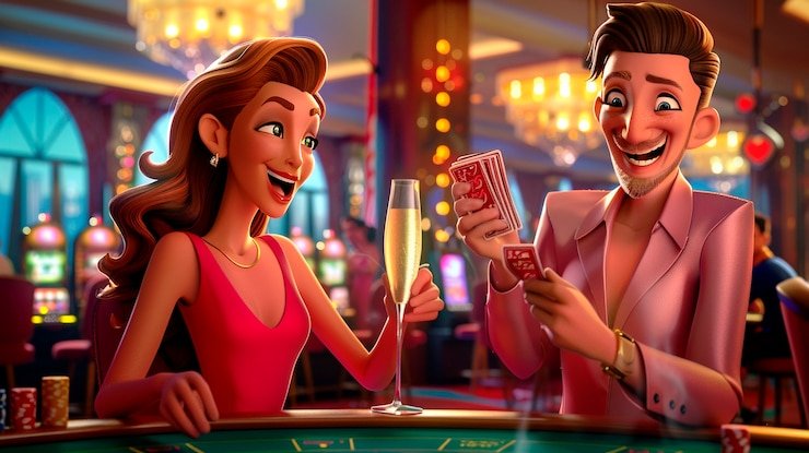 Studio Live Casino profesional dengan meja Baccarat dan dealer terlatih di platform jayagaming